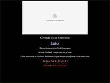 Tablet Screenshot of covenantclocks.com